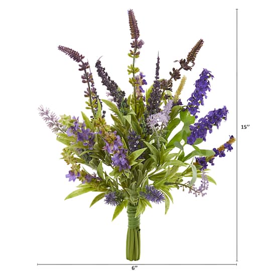 Lavender Artificial Flower Bouquet, 3ct.